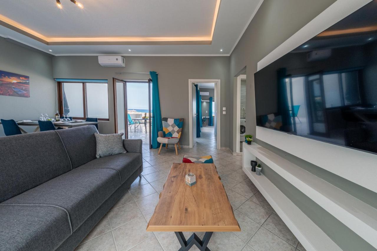 Luxury Sea View Apartment In Kolimvari エクステリア 写真