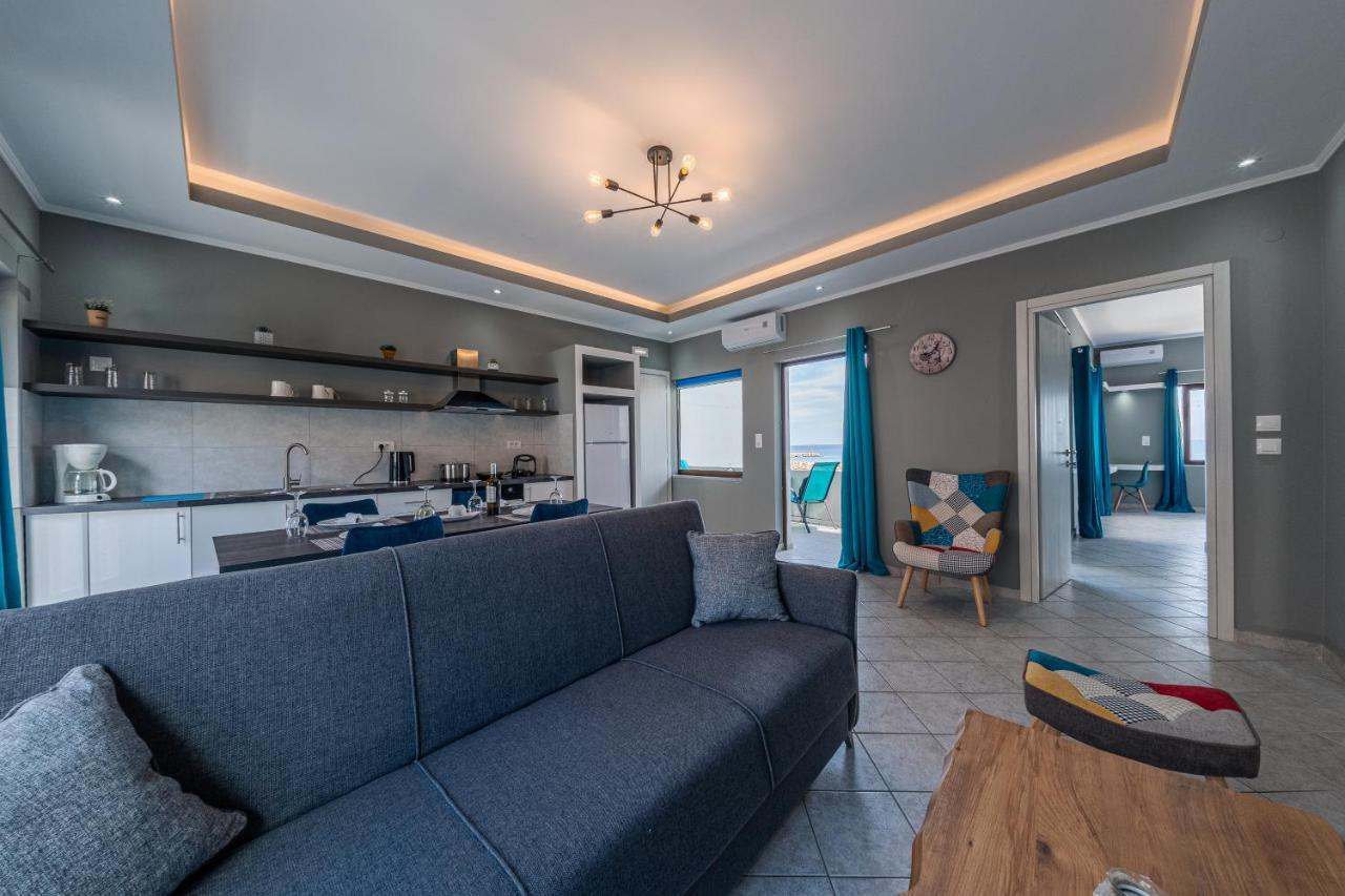 Luxury Sea View Apartment In Kolimvari エクステリア 写真